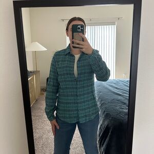 Woolrich Regular Atlantic Flannel Plaid Button Down